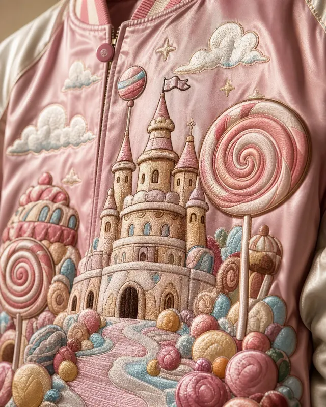 Whole Cake Island Varsity Jacket detail 1 thumbnail