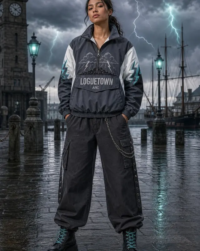 Loguetown Pullover Jacket front view thumbnail