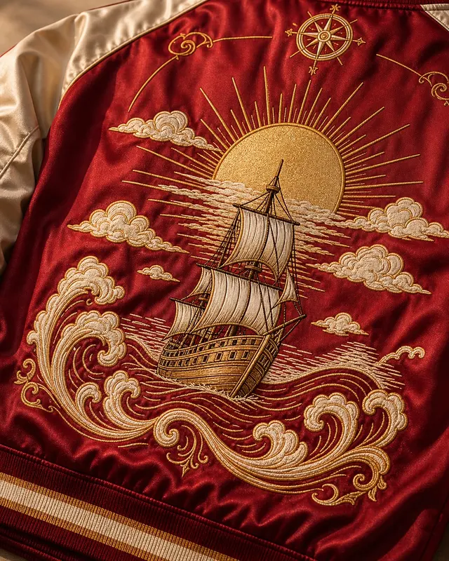 Romance Dawn Varsity Jacket detail 2 thumbnail