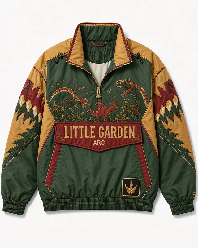 Little Garden Pullover Jacket flat lay thumbnail