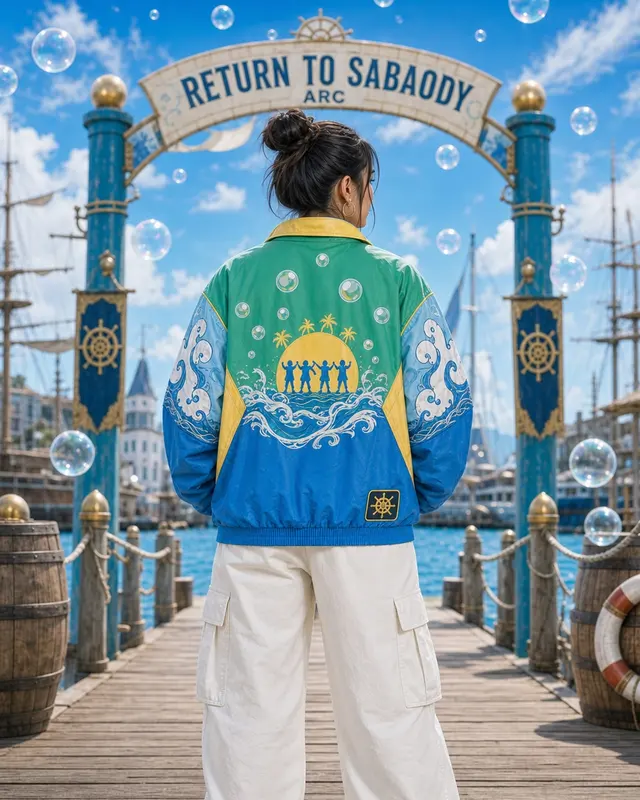 Return to Sabaody Pullover Jacket, back view