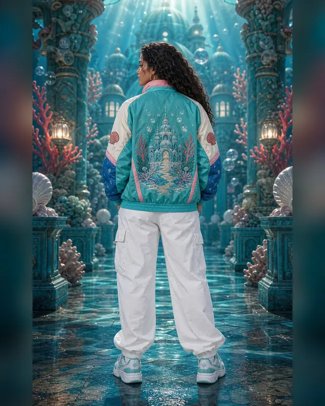 Fish-Man Island Pullover Jacket, back view