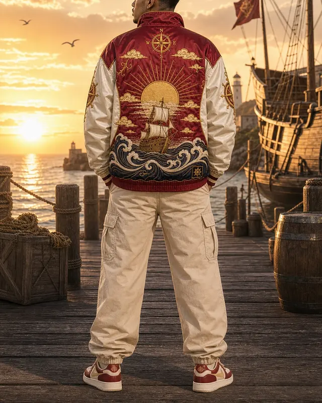 Romance Dawn Pullover Jacket, back view
