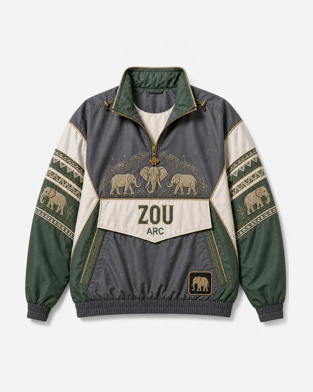 Zou Pullover Jacket flat lay thumbnail