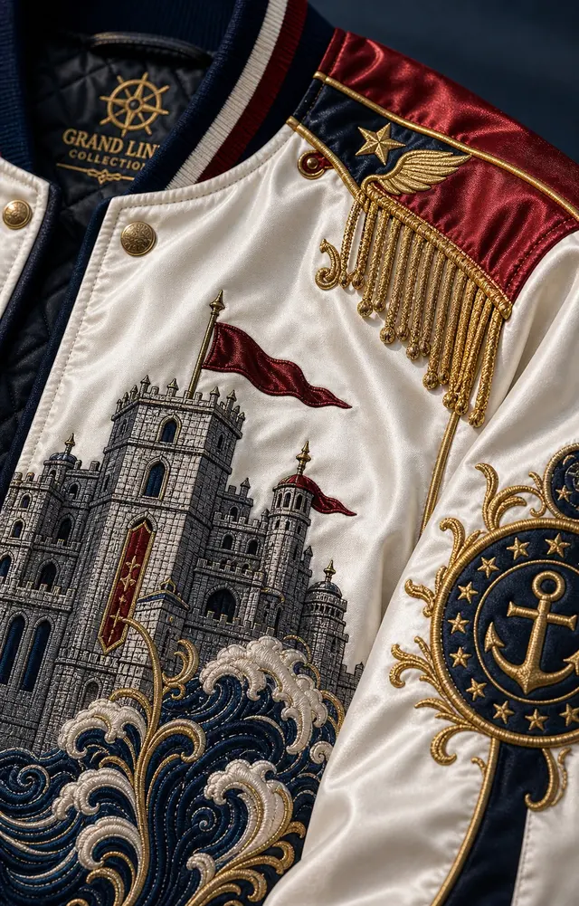 Marineford Varsity Jacket detail 1 thumbnail
