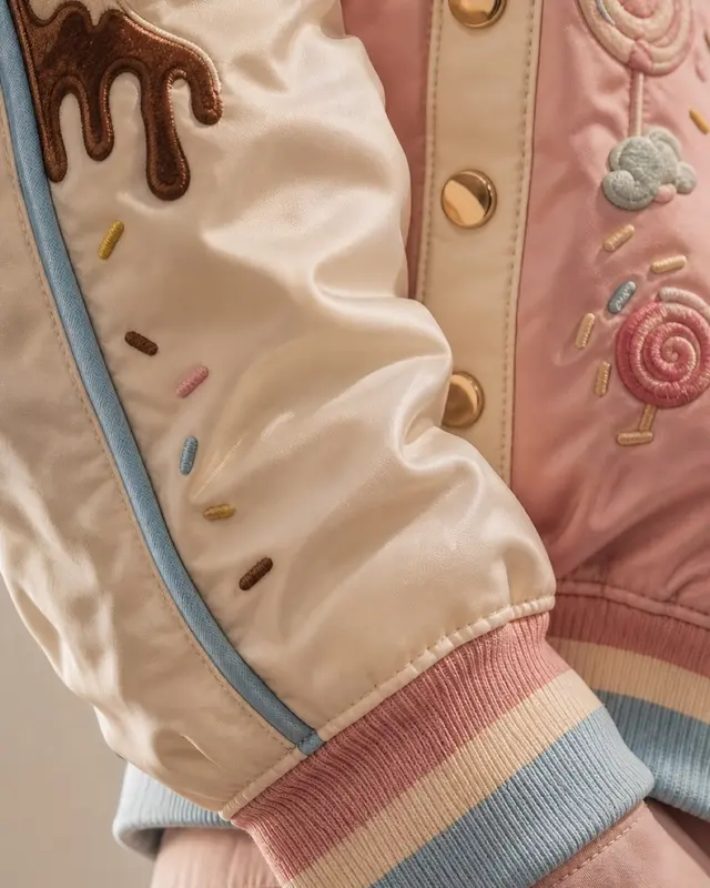 Whole Cake Island Varsity Jacket detail 2 thumbnail