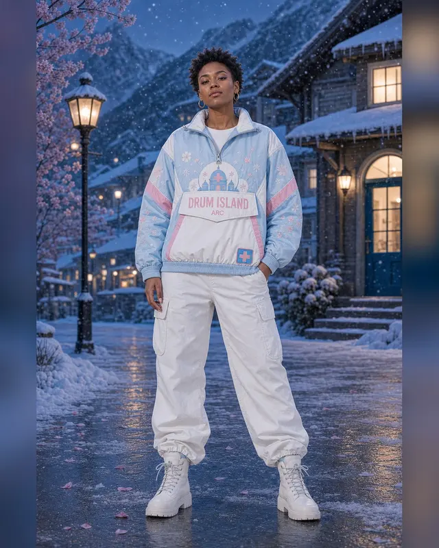Drum Island Pullover Jacket front view thumbnail