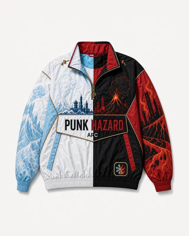 Punk Hazard Pullover Jacket flat lay thumbnail