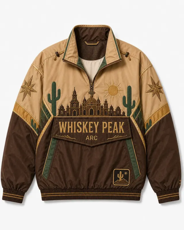 Whiskey Peak Pullover Jacket flat lay thumbnail