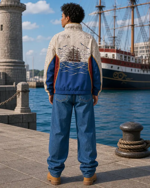 Post-Enies Lobby Pullover Jacket, back view