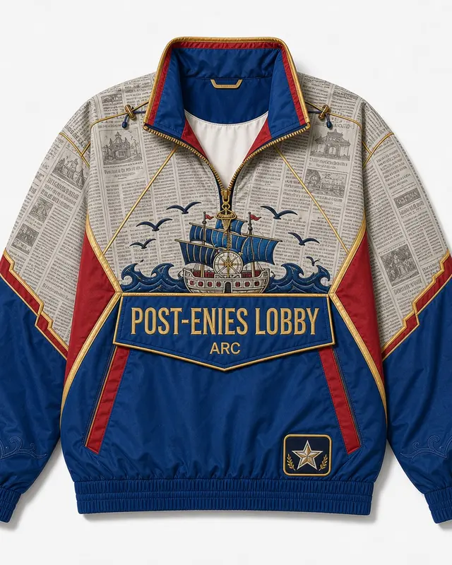 Post-Enies Lobby Pullover Jacket flat lay thumbnail