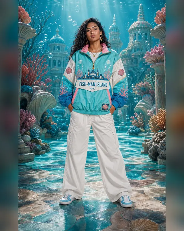 Fish-Man Island Pullover Jacket front view thumbnail