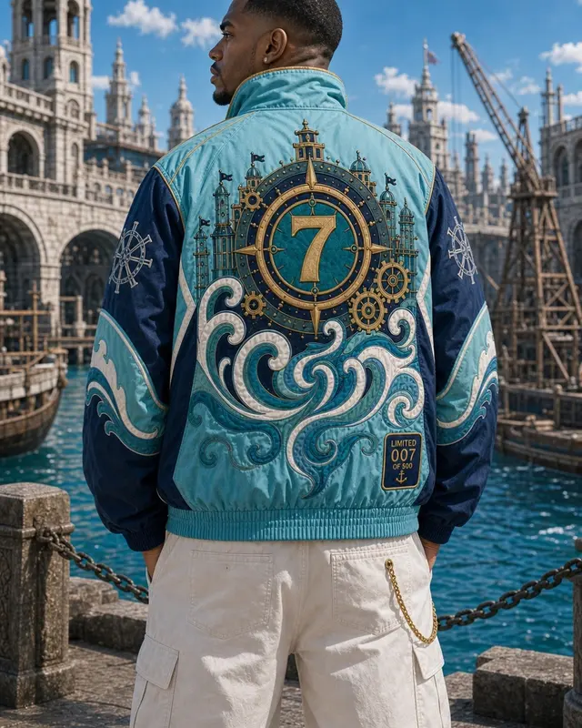 Water 7 Pullover Jacket, back view